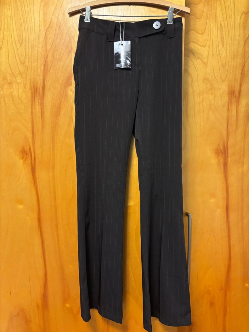 Jennyfer Brown Pinstripe Tailored Trousers